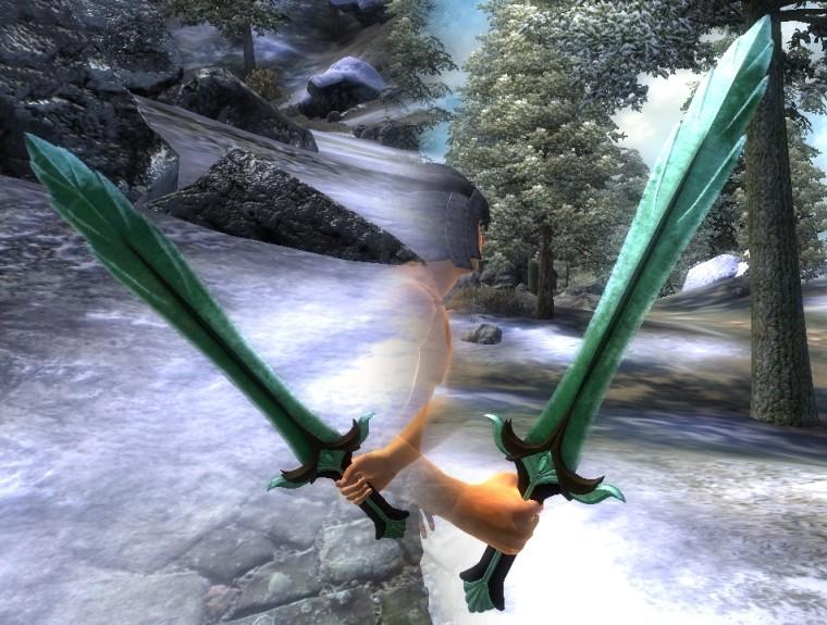 Skyrim glass sword addon