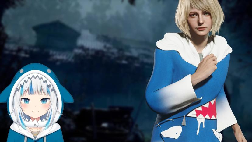 Ashley Outfit - Gawr Gura addon