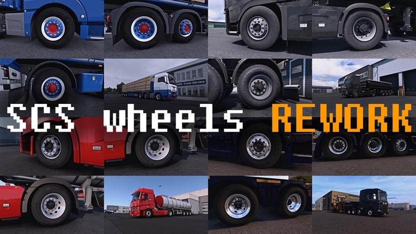 МОДИФИКАЦИЯ SCS wheels REWORK v1.0.3 addon