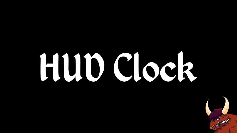 HUD clock addon