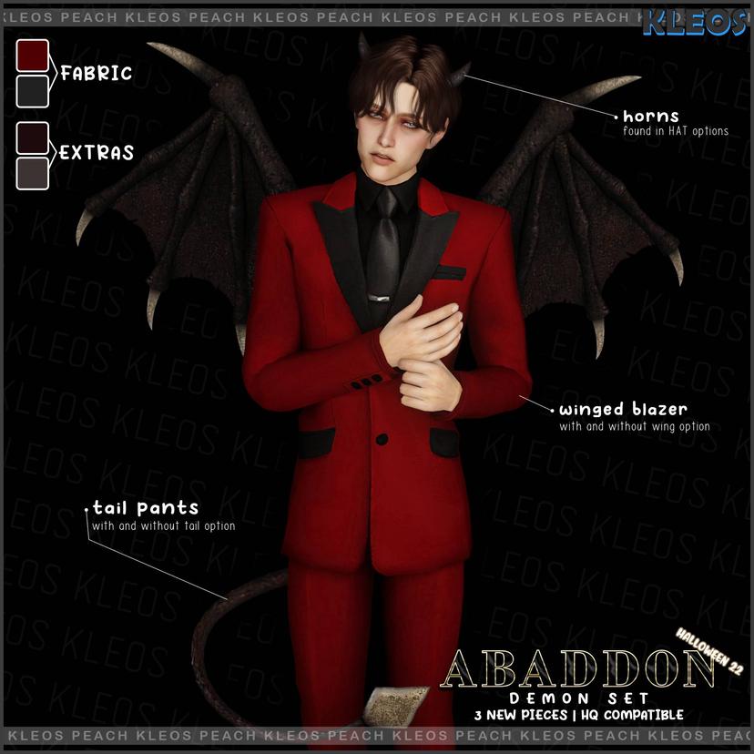 Demon costume "Abaddon Demon Set" addon