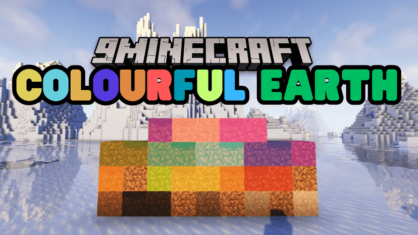 Colorful Earth Mod is an innovative way to colorize dirt blocks. addon