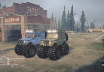 UAZ 469 Monster version v2 for Spintires: MudRunner (v10.06.19)/Mod addon
