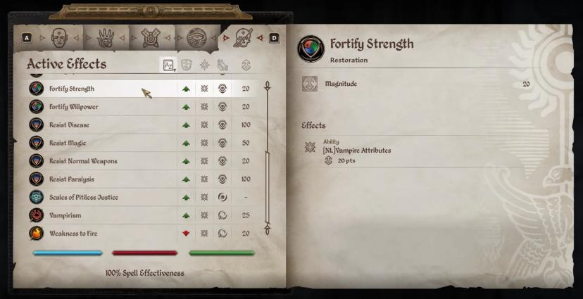 A vampire becomes stronger when fed. addon