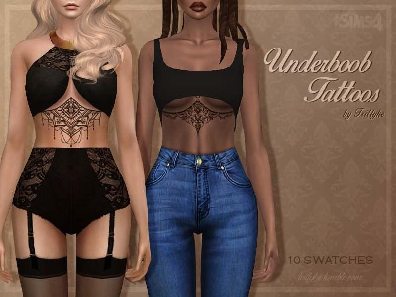 Tattoo set "Underboob Tattoos" addon