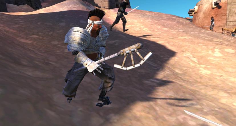 Scrap metal axe addon