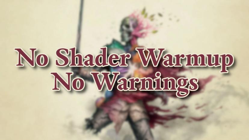 No shader warmup No warnings addon