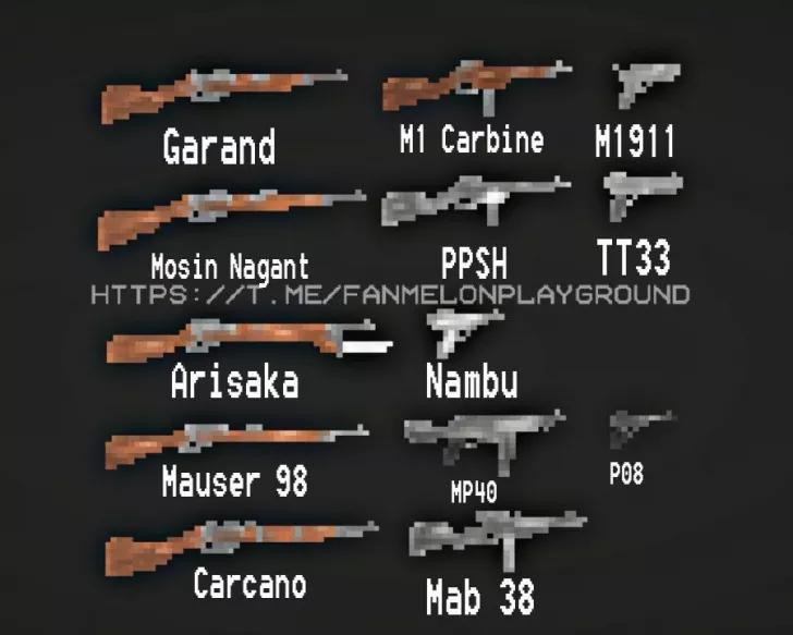 WWII Weapons Pack for Melon Playground addon