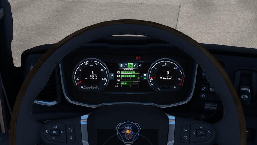 SCANIA NG IMPROVED INSTRUMENT PANEL V4.8 addon