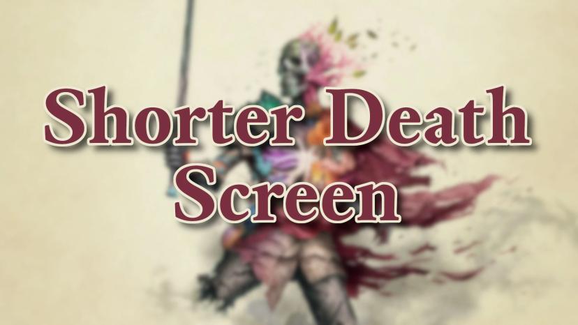 Shorter screen of death addon