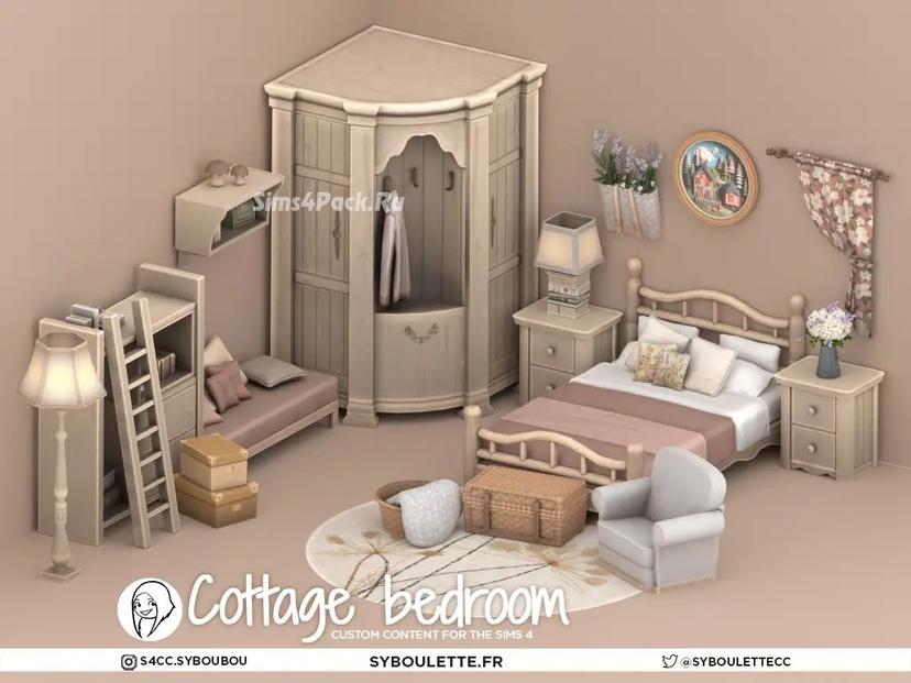 Спальня в коттедже для Sims 4 addon