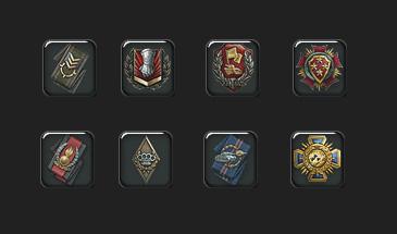 Mod medal with effect under glass (4 options) 1.23.0.1 for wot. addon