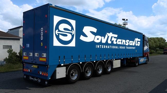 European Pack of trailers for Euro Truck Simulator 2 addon