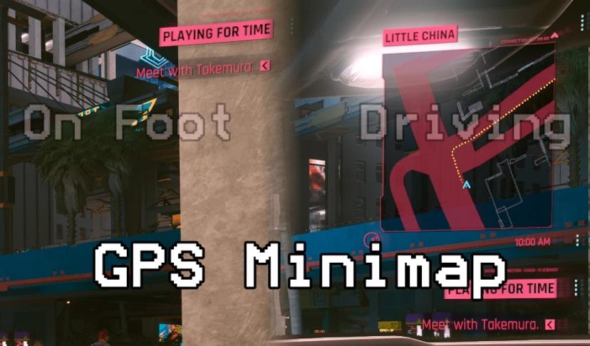 Immersive GPS - driving-only mini map addon