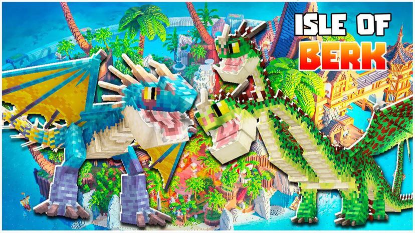 Modpack Isle of Berk (1.18.2) - based on How to Train Your Dragon addon