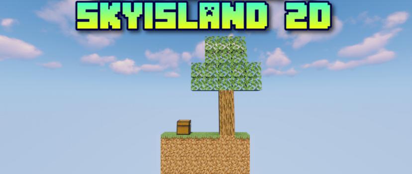 SkyIsland 2D | Map for Minecraft addon