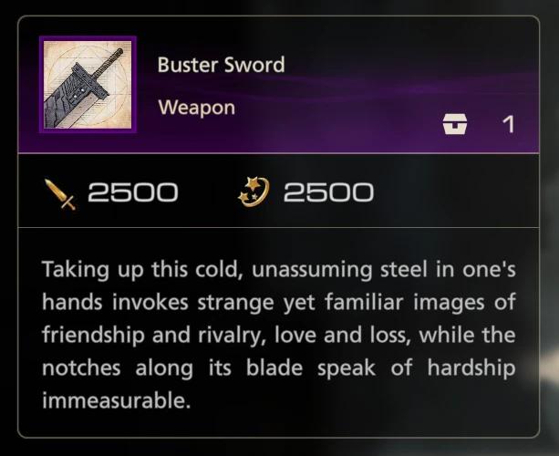 OP Buster Sword addon