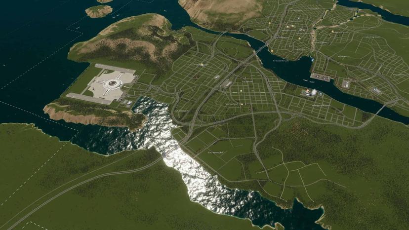 Palmsland - right-hand drive only road addon