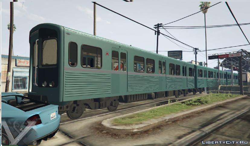 Moscow metro train for GTA V mod addon