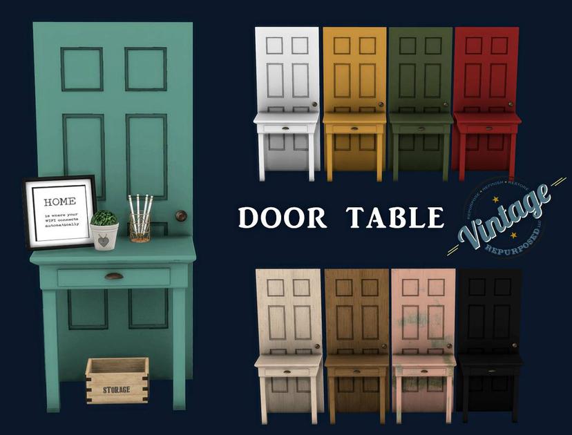 Decorative table "Door Console" addon
