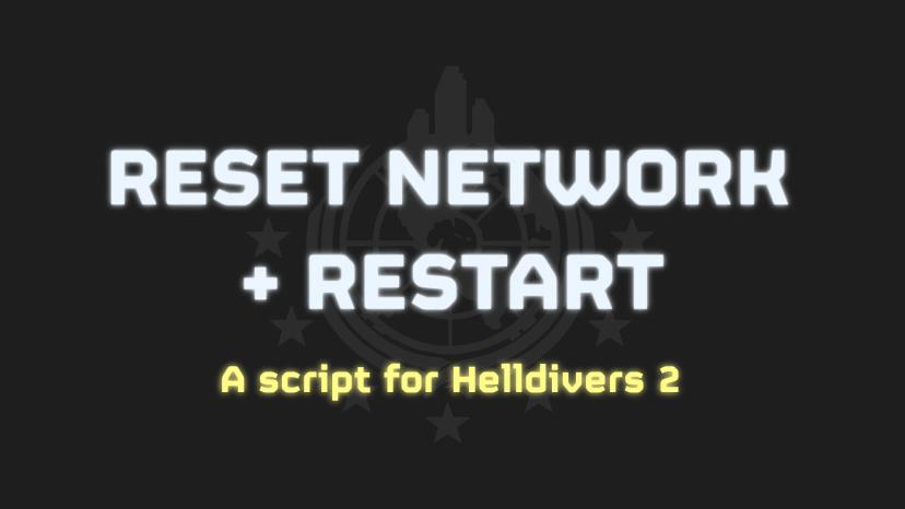 Network reset and restart addon