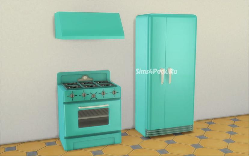 'Back To Retro Appliances' is a set of kitchen appliances for The Sims 4. addon
