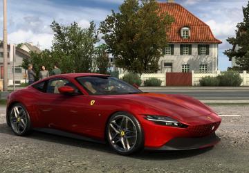 MOD Ferrari Roma 2021 версия 1.2.2.2 (v1.49.x) для American Truck Simulator.. addon