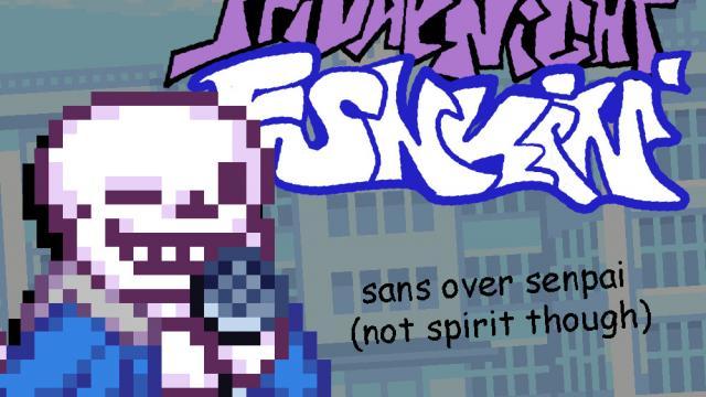 Sans instead of Senpai addon