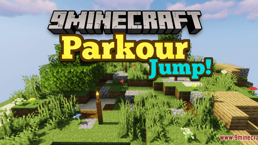 Parkour Jumping Map (1.20.4, 1.19.4) - Fun with friends addon