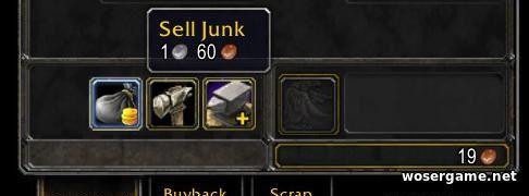 Scrap 3.3.5 - Продавайте серые предметы продавцам одним щелчком мыши. addon