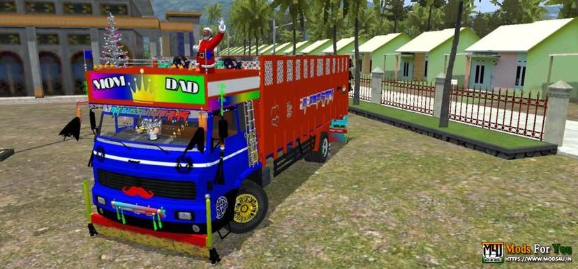 RK Christmas Special "Santa's Truck with Presents" Released Download Now First on Bussid addon