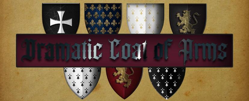 Dramatic coat of arms addon