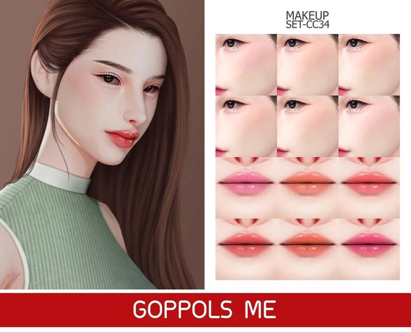 Румяна и блеск "MAKEUP SET CC34" addon