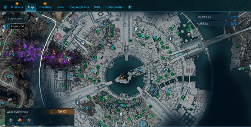 Completed Map - Side Missions Completed - All UVH5 Characters - All Skins addon