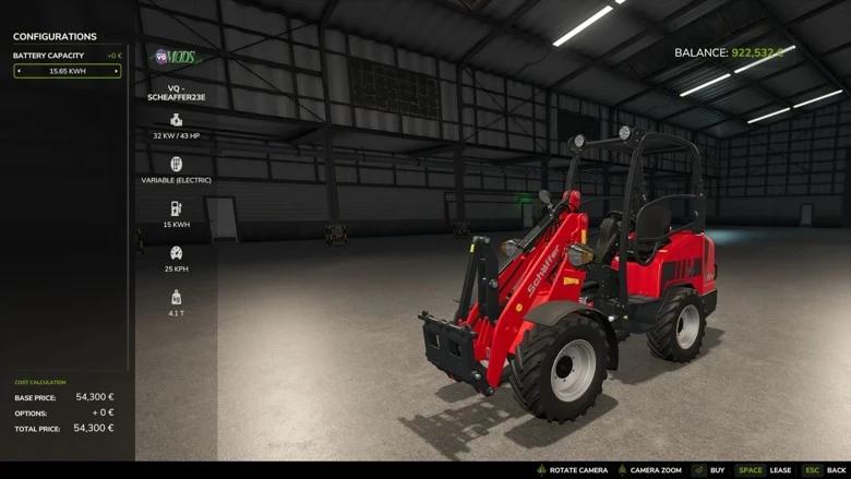 Scheaffer 23E rebalanced addon