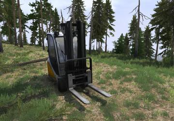 Вилочный погрузчик версия 14.12.21 для Spintires: MudRunner (v25.02.21)/Мод addon