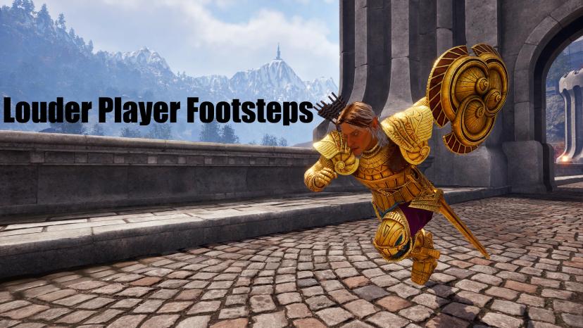 Louder player's footsteps addon