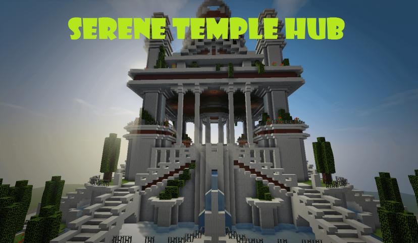 Serene Temple Hub | Map for Minecraft addon