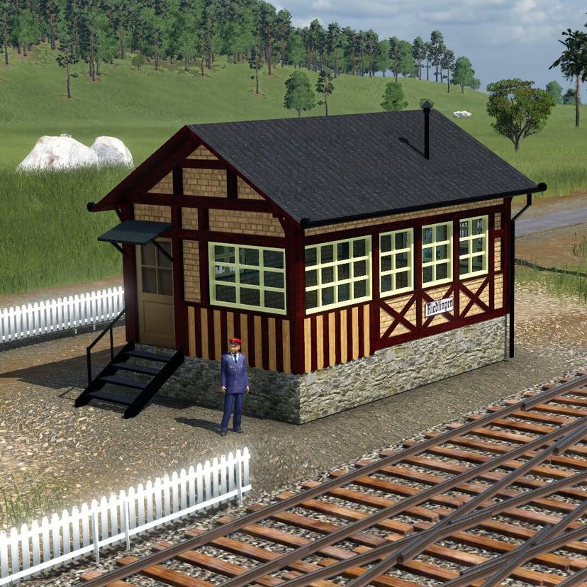 H0 Signal box Riedlingen addon