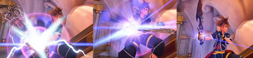Path to Dawn and Soul Eater (with trails and hit effects) over Kingdom Key addon