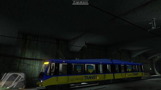 Los Santos Stands With Ukraine Bus and MetroTrain livery pack addon