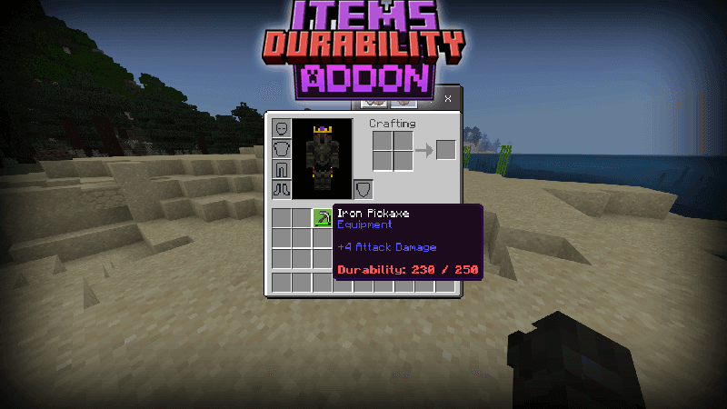 Элементы Durability Addon (1.21, 1.20) – MCPE/Bedrock Mod addon