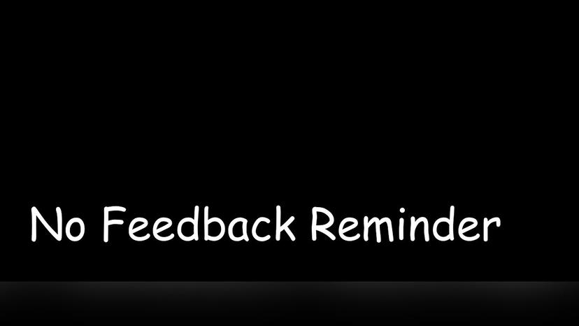 Reflexões sobre a falta de feedback addon