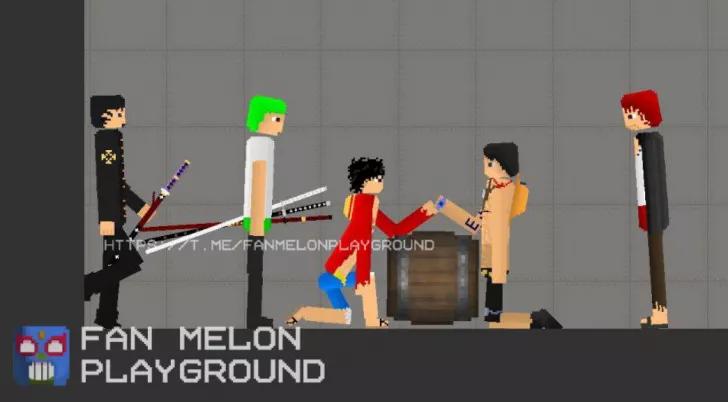 One Piece Anime Set for Melon Playground addon