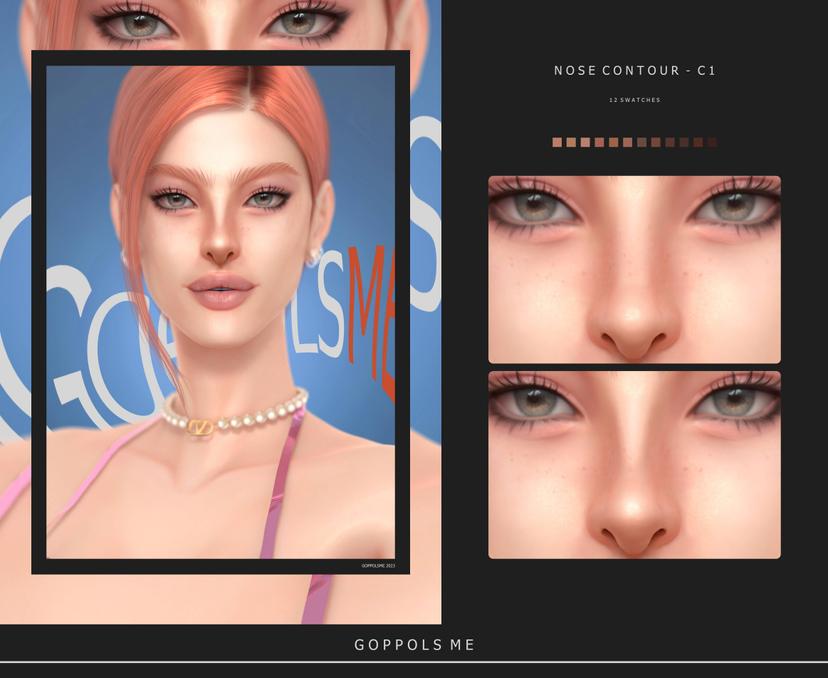 Contouring for the nose "Nose Contour C1" addon