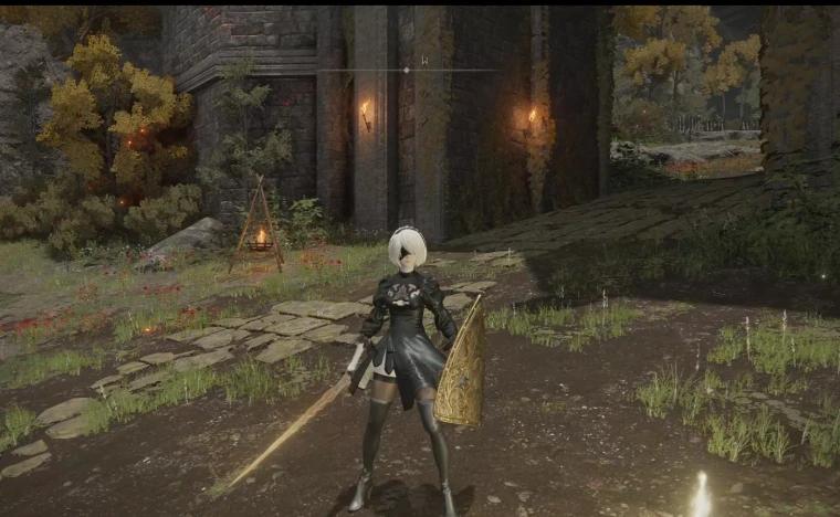 Элден Ринг, "2D в NieR:Automata" addon