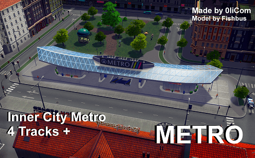 Metro inside the city | 4 tracks | + | Version 1.1 addon