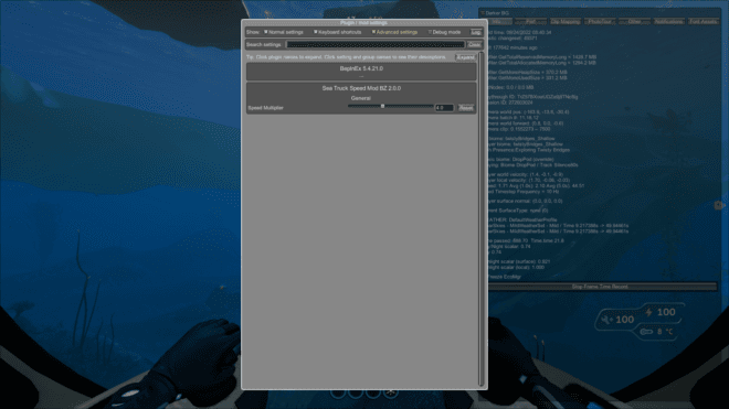 Device for changing the speed of seat movement.. addon