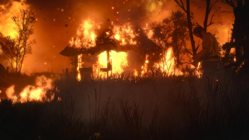 VGX Scene from a burning village addon