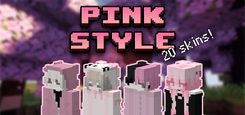 Un conjunto de aspectos en estilo rosa. addon